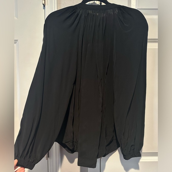 All Saints black blouse with buttons 🖤 Womens size 6. - Picture 4 of 5